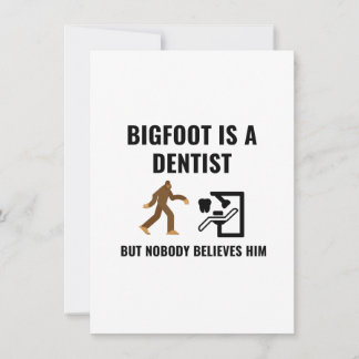 TARJETA DE AGRADECIMIENTO DENTISTA BIGFOOT
