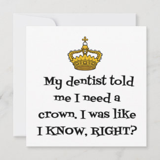 TARJETA DE AGRADECIMIENTO DENTISTA CROWN