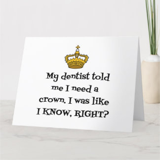 TARJETA DE AGRADECIMIENTO DENTISTA CROWN
