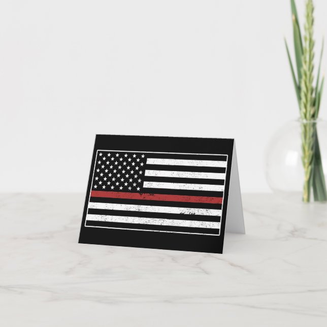 Tarjeta De Agradecimiento Departamento de Bomberos de la Bandera de Estados  (Anverso)