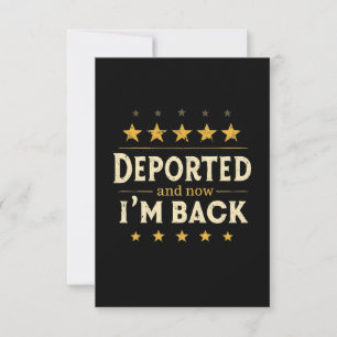 Tarjeta De Agradecimiento Deportado y ahora estoy de vuelta en inmigración m