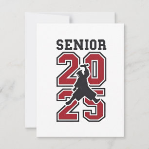 Tarjeta De Agradecimiento Deporte de graduado de baloncesto senior 2025