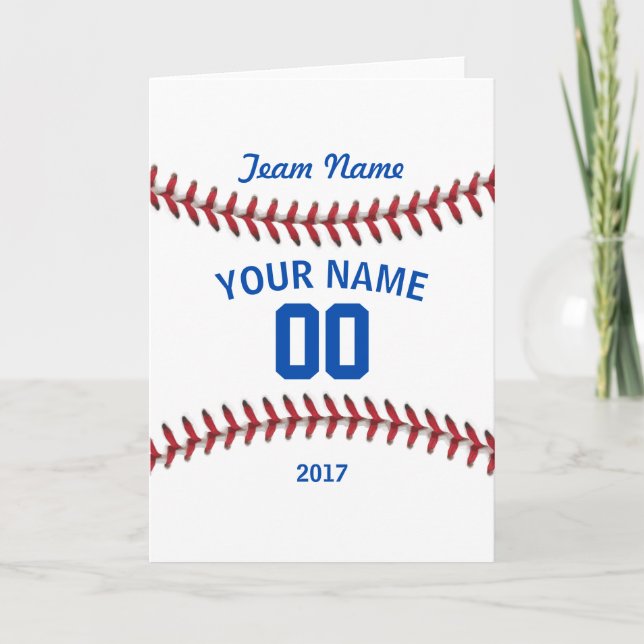 Tarjeta De Agradecimiento Deporte del béisbol del equipo (Anverso)