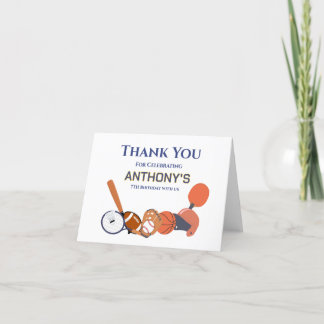 Tarjeta De Agradecimiento Deportes Personalizados de Todas las Estrellas 
