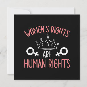 Tarjeta De Agradecimiento Derechos de la mujer Derechos de la mujer Derechos