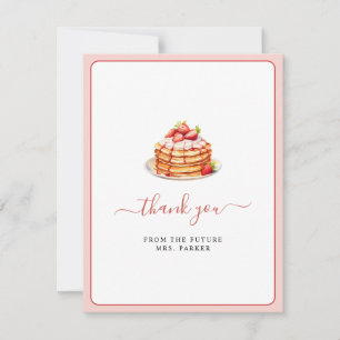 Tarjeta De Agradecimiento Desayuno Brunch Boda Torta plana