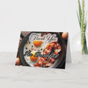 Tarjeta De Agradecimiento Descanso para Desayunar