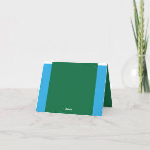 Tarjeta De Agradecimiento Descubra la mezcla perfecta de Green, Azure, Aqua,