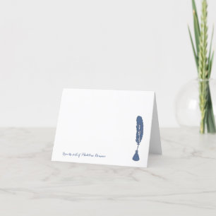 Tarjeta De Agradecimiento Desde el escritorio del nombre personalizado Inkwe