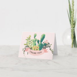 Tarjeta De Agradecimiento Desert Cactus Garden |