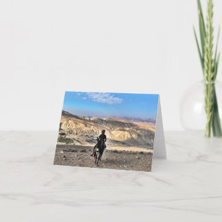 Tarjeta De Agradecimiento Desert Donkey