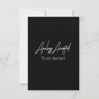 desestimación de confianza aceptada