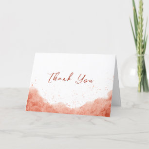 Tarjeta De Agradecimiento Desierto de acuarela Terracotta Boho Baby Shower