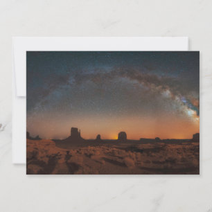 Tarjeta De Agradecimiento Desiertos Espectacular cielo estrellado en un pa