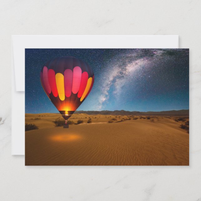 Tarjeta De Agradecimiento Desiertos | Valle de la Muerte de las Dunas Mesqui (Anverso)