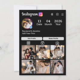 Tarjeta De Agradecimiento Design Your Own 7 Photo Collage