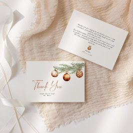 Tarjeta De Agradecimiento Despedida de soltera boho navideña de invierno