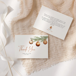 Tarjeta De Agradecimiento Despedida de soltera boho navideña de invierno