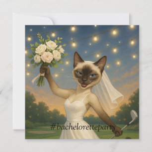 Tarjeta De Agradecimiento Despedida de soltera de golf para amantes de los g
