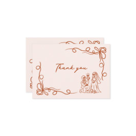 Tarjeta De Agradecimiento Despedida de soltera de Halloween caprichosa hecha