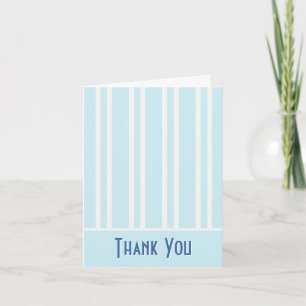 Tarjeta De Agradecimiento Despedida de soltera de rayas azules