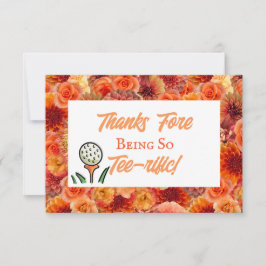 Tarjeta De Agradecimiento Despedida de soltera, ducha de novia, golf, meloco