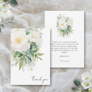Tarjeta De Agradecimiento Despedida de Soltera Ducha Española de Novias