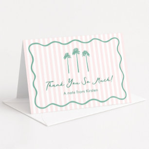 Tarjeta De Agradecimiento Despedida de soltera en Palm Springs con estilo fe