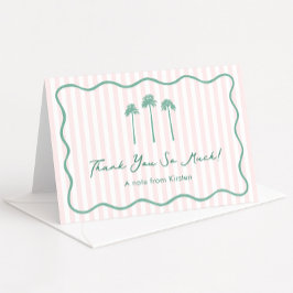 Tarjeta De Agradecimiento Despedida de soltera en Palm Springs estilo femeni