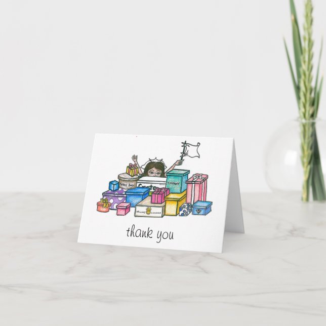 Tarjeta De Agradecimiento Despedida de soltera Gracias (Anverso)