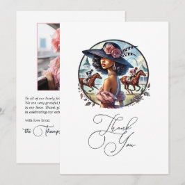 Tarjeta De Agradecimiento Despedida de soltera inspirada en el Derby "Hacia 