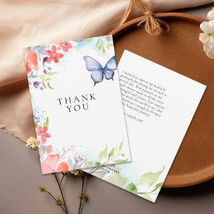 Tarjeta De Agradecimiento Despedida de Soltera 'Me Pone Mariposas en el Estó