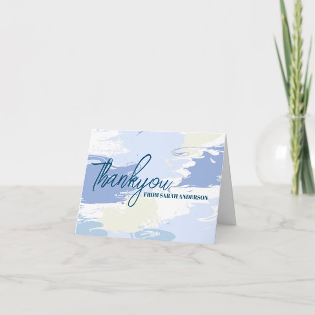 Tarjeta De Agradecimiento Despedida de soltera Modern Cloud Nine (Anverso)