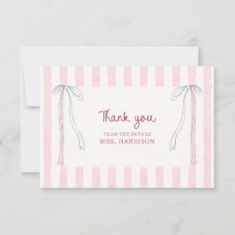 Tarjeta De Agradecimiento Despedida de soltera Pastelillo Elegante Fiesta de