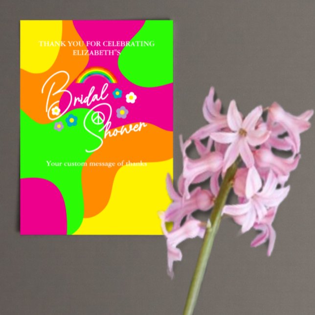 Tarjeta De Agradecimiento Despedida de soltera retro divertida (Subido por el creador)