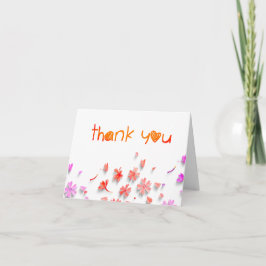 Tarjeta De Agradecimiento Despedida de soltera Wildflower Love Is in Bloom