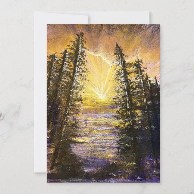 Tarjeta De Agradecimiento Despertar de los bosques (Anverso)