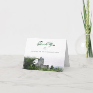 Tarjeta De Agradecimiento Destino de acuarela: Irlanda Gracias