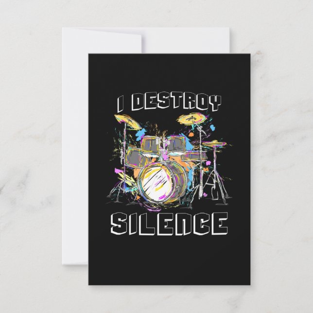 Tarjeta De Agradecimiento Destruyo el silencio (Anverso)