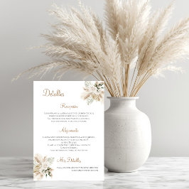 Tarjeta De Agradecimiento Detalles de Boda Boho en Español