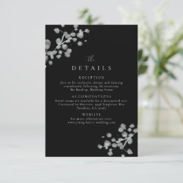 Tarjeta De Agradecimiento Detalles de laca negra