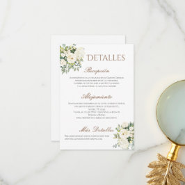 Tarjeta De Agradecimiento Detalles del Boda Boho en español