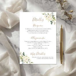 Tarjeta De Agradecimiento Detalles del Boda Boho en español