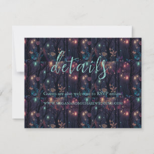 Tarjeta De Agradecimiento Detalles del Boda de arte de la Fantasía por spray