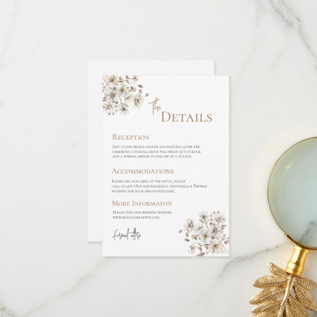 Tarjeta De Agradecimiento Detalles del Boho Boda (Anverso/Reverso In Situ)