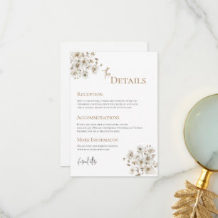 Tarjeta De Agradecimiento Detalles del Boho Boda