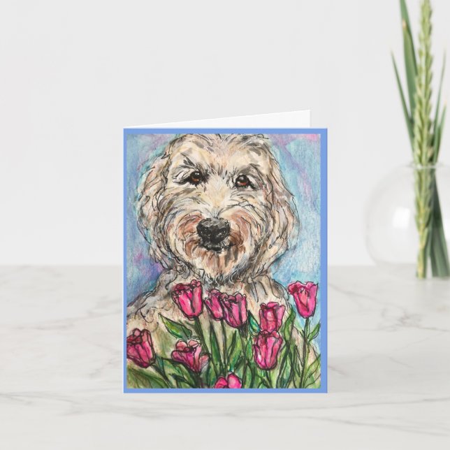 Tarjeta De Agradecimiento Detener y oler las flores (Anverso)