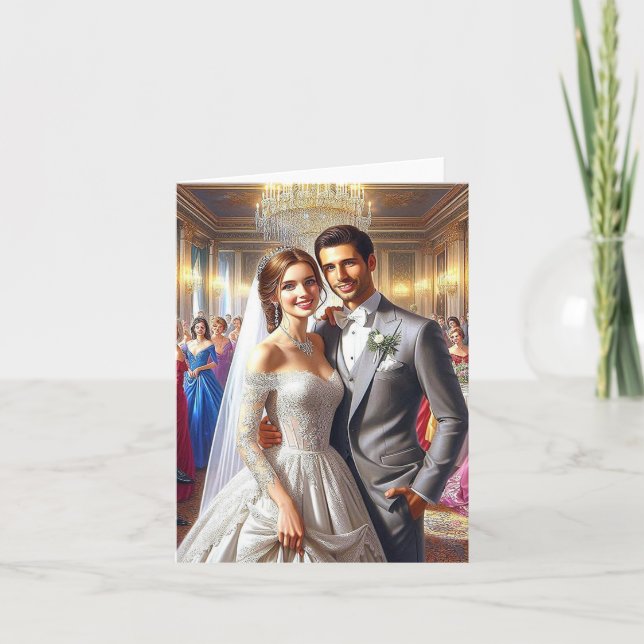 Tarjeta De Agradecimiento Deux Cœurs Déterminés, carte pour tous (Anverso)