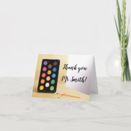 Tarjeta De Agradecimiento Día de Apreciación de Maestros de Clase de Arte