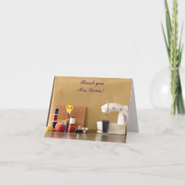 Tarjeta De Agradecimiento Día de Apreciación de Maestros en Ciencias de Cons